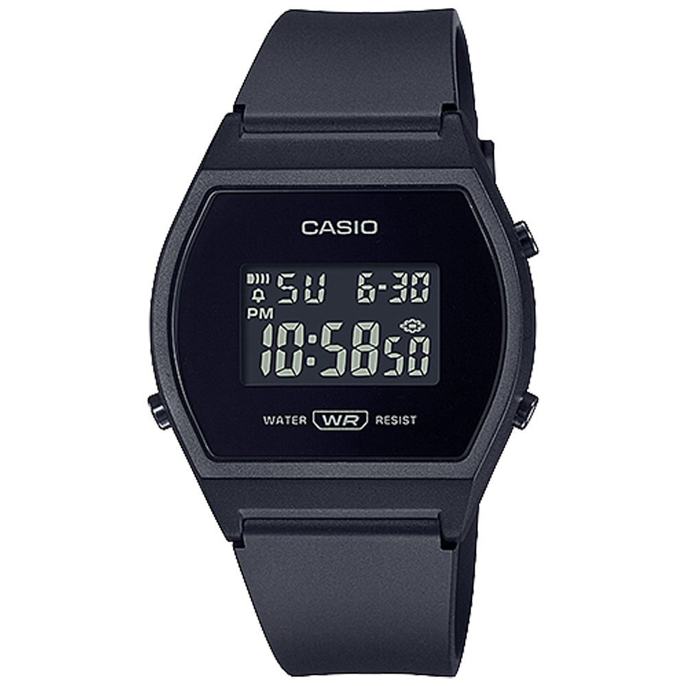 LW204-1B | All Black Digital Watch - Casio