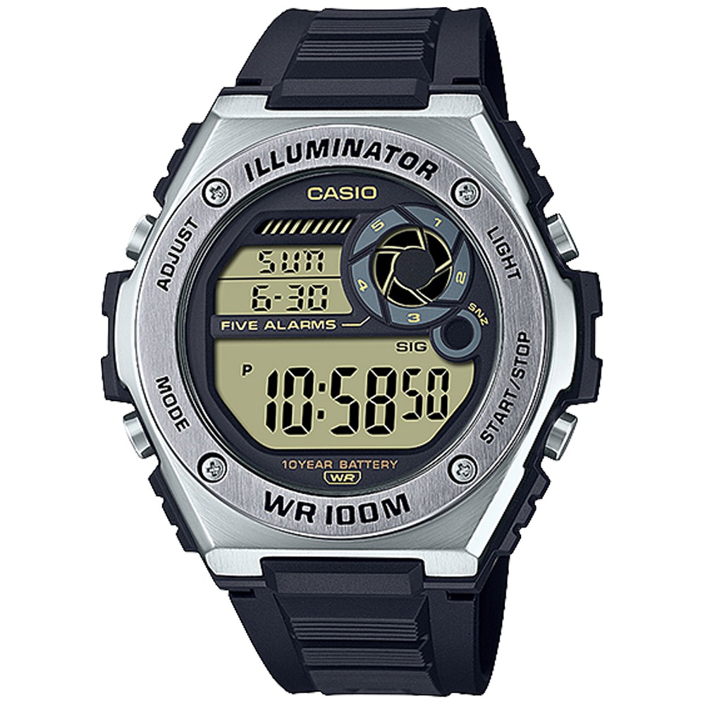 MWD100H-9AV | Silver Digital Watch - Casio