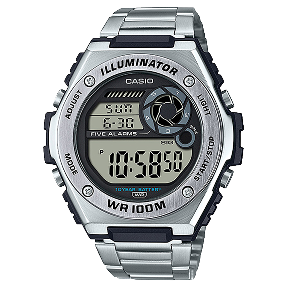 MWD100HD-1AV | Silver Digital Watch - Casio