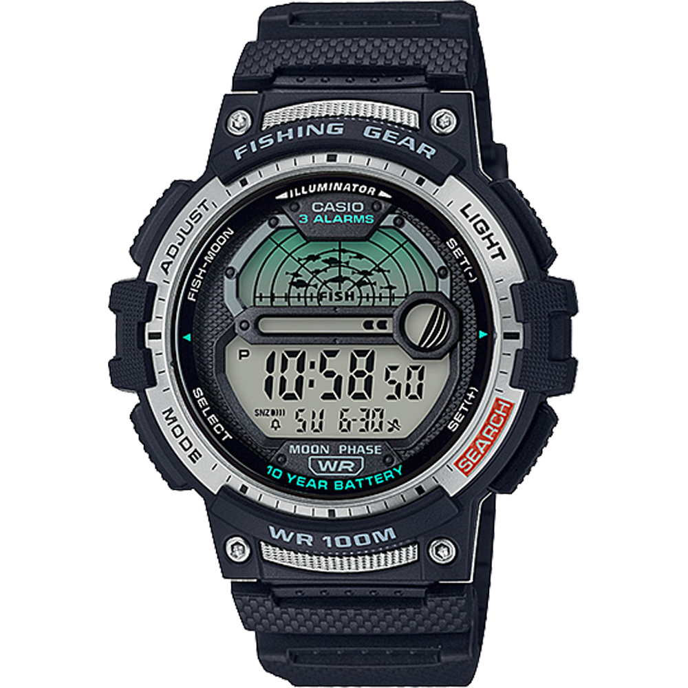 WS1200H-1AV | Men's Digital Fishing Watch - Casio