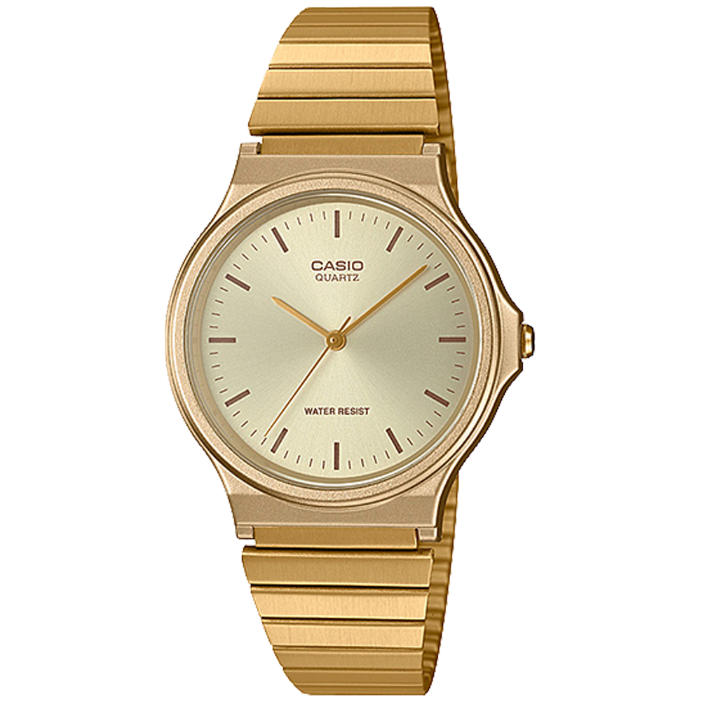 MQ24G-9E | Stainless Steel Gold Men's Analog Water Resistant Watch - Casio