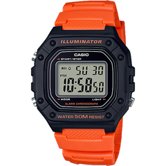 W218H-4B2V | Bright Orange Digital Men's Watch - Casio
