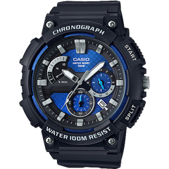 MCW200H-2AV | Black and Blue Men's Analog Watch - Casio
