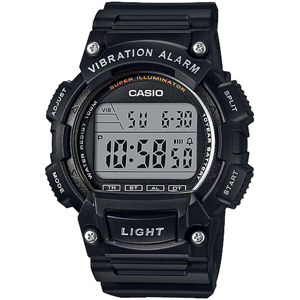 W736H-1AV | Black Digital Watch - Casio