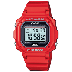 F108WHC-4A | Bright Red Digital Watch - Casio