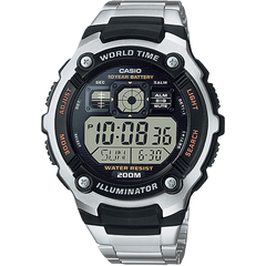 AE2000WD-1AV | Illuminator Silver-Black Digital Watch - Casio