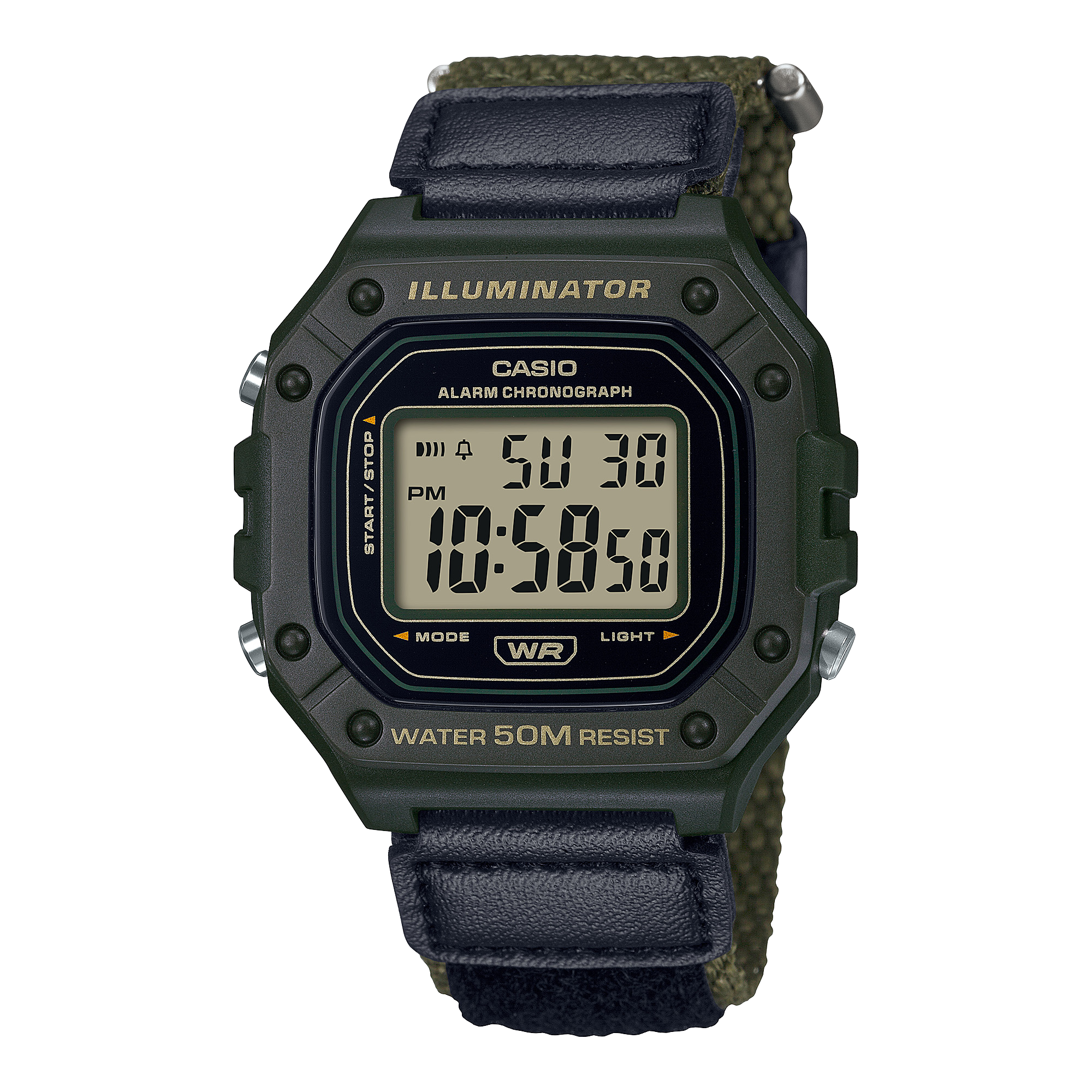 W218HB-3AV | Green Digital Watch - Casio