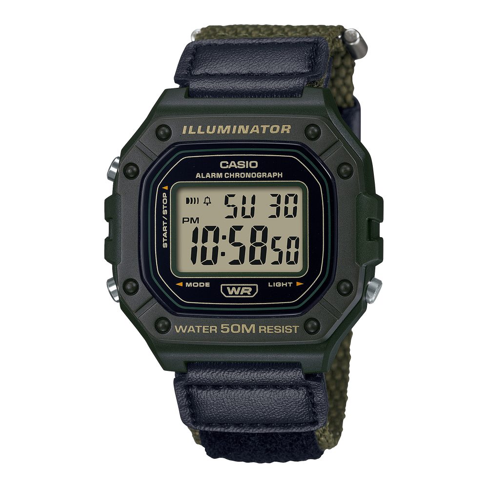 W218HB-3AV | Green Digital Watch - Casio