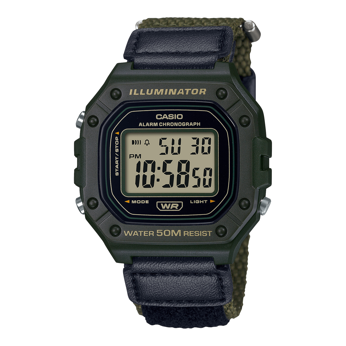 W218HB-3AV | Green Digital Watch - Casio
