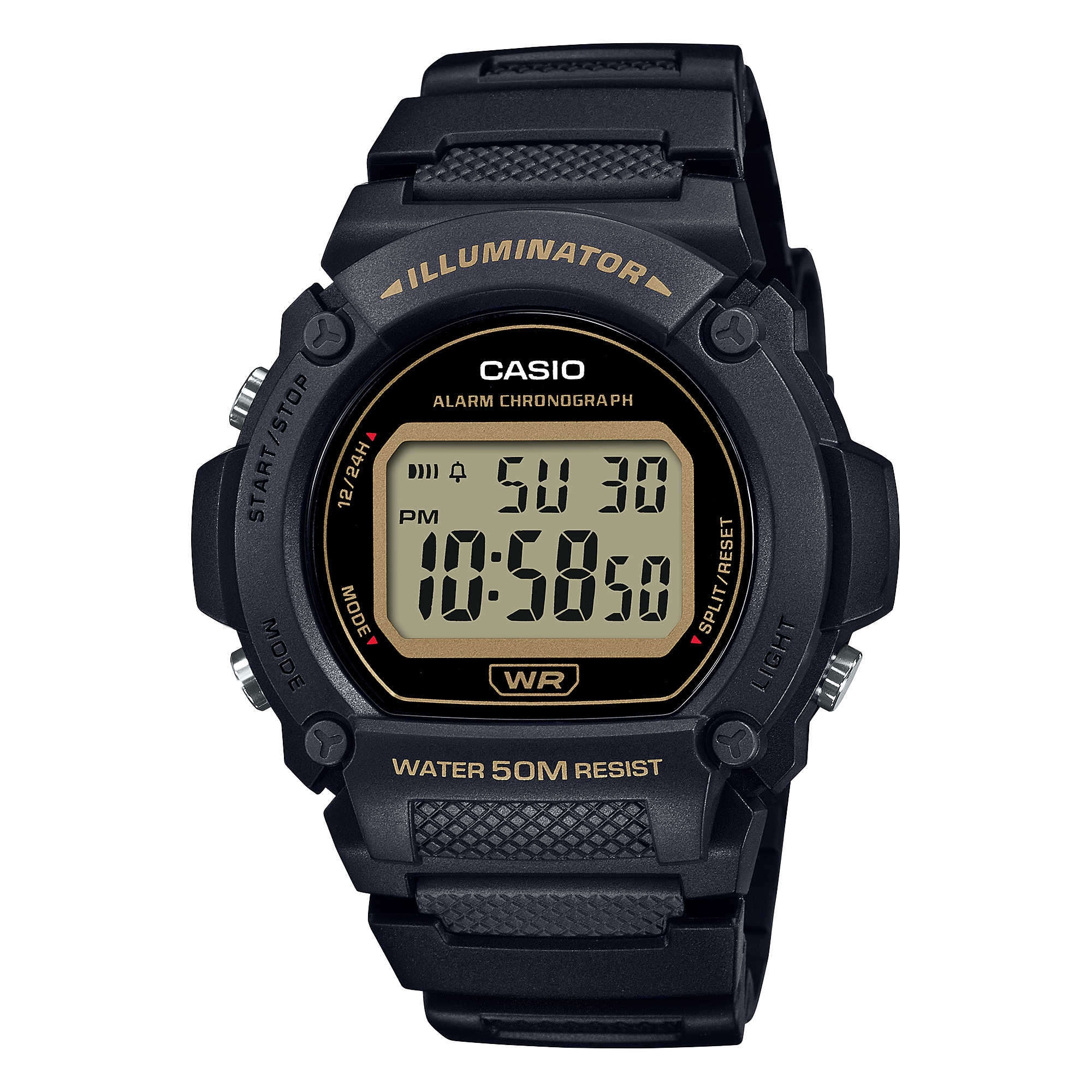 W219H-1A2V | Black Digital Men's Watch - Casio