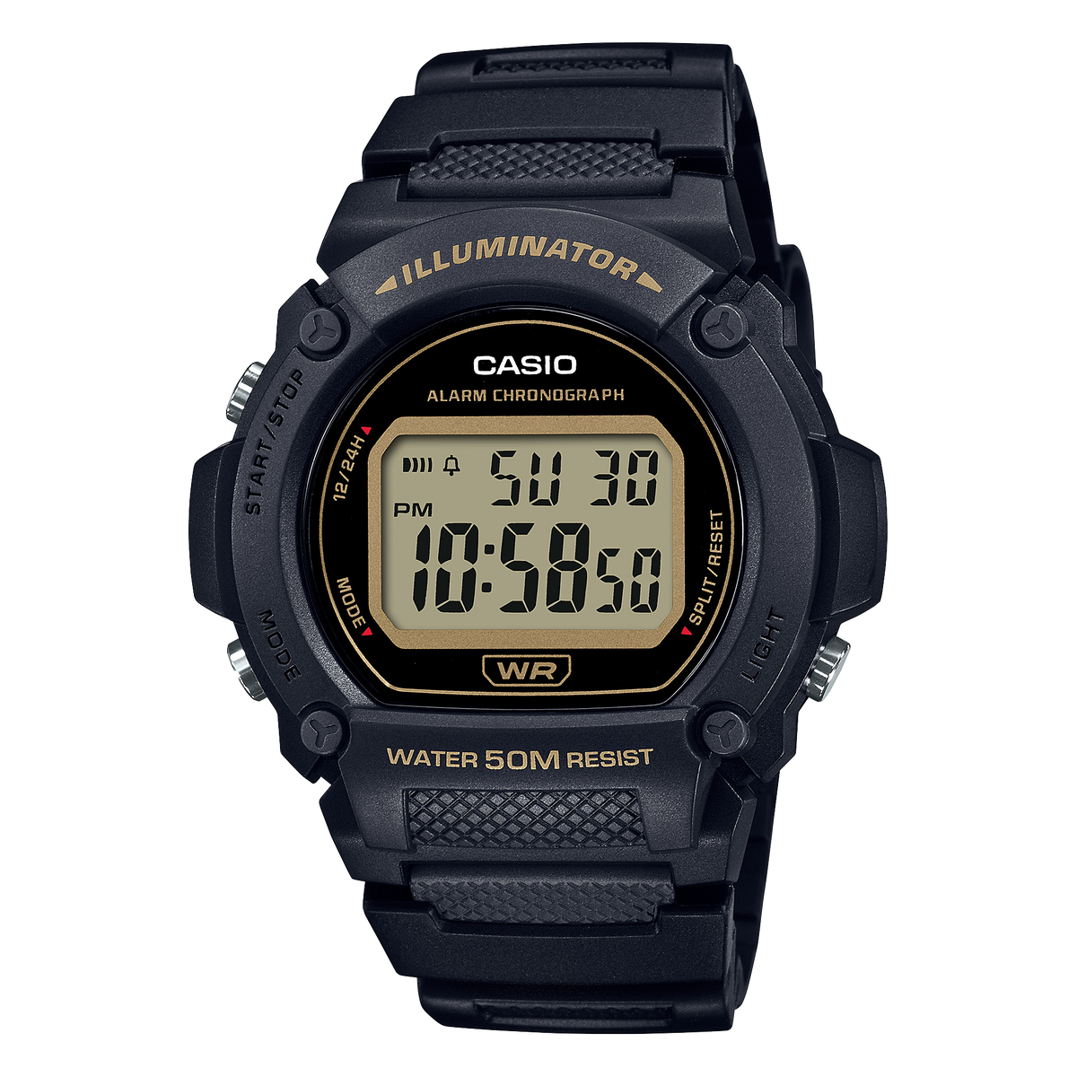 W219H-1A2V | Black Digital Men's Watch - Casio