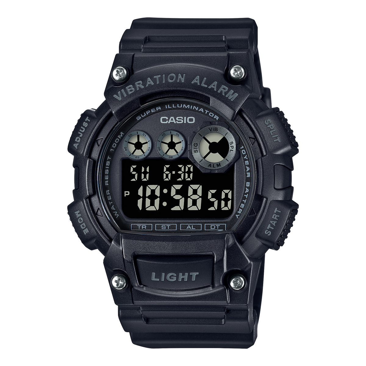 W735H-1BV | Black Digital Watch - Casio