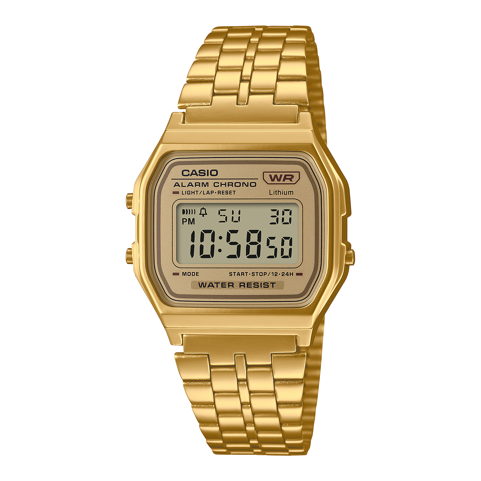 A158WETG-9AVT | Vintage All Gold Metal Watch - Casio
