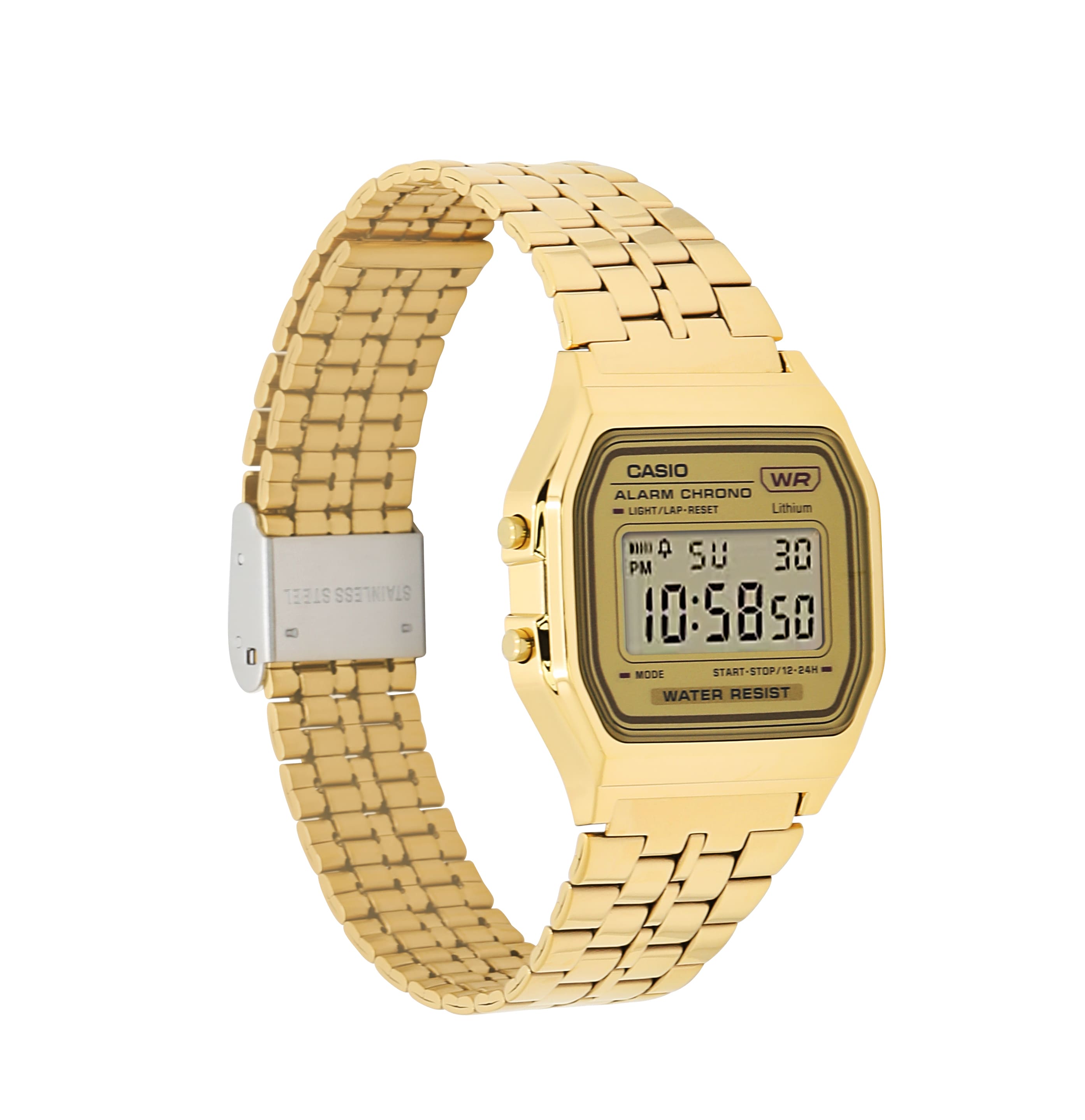 A158WETG-9AVT | Vintage All Gold Metal Watch - Casio