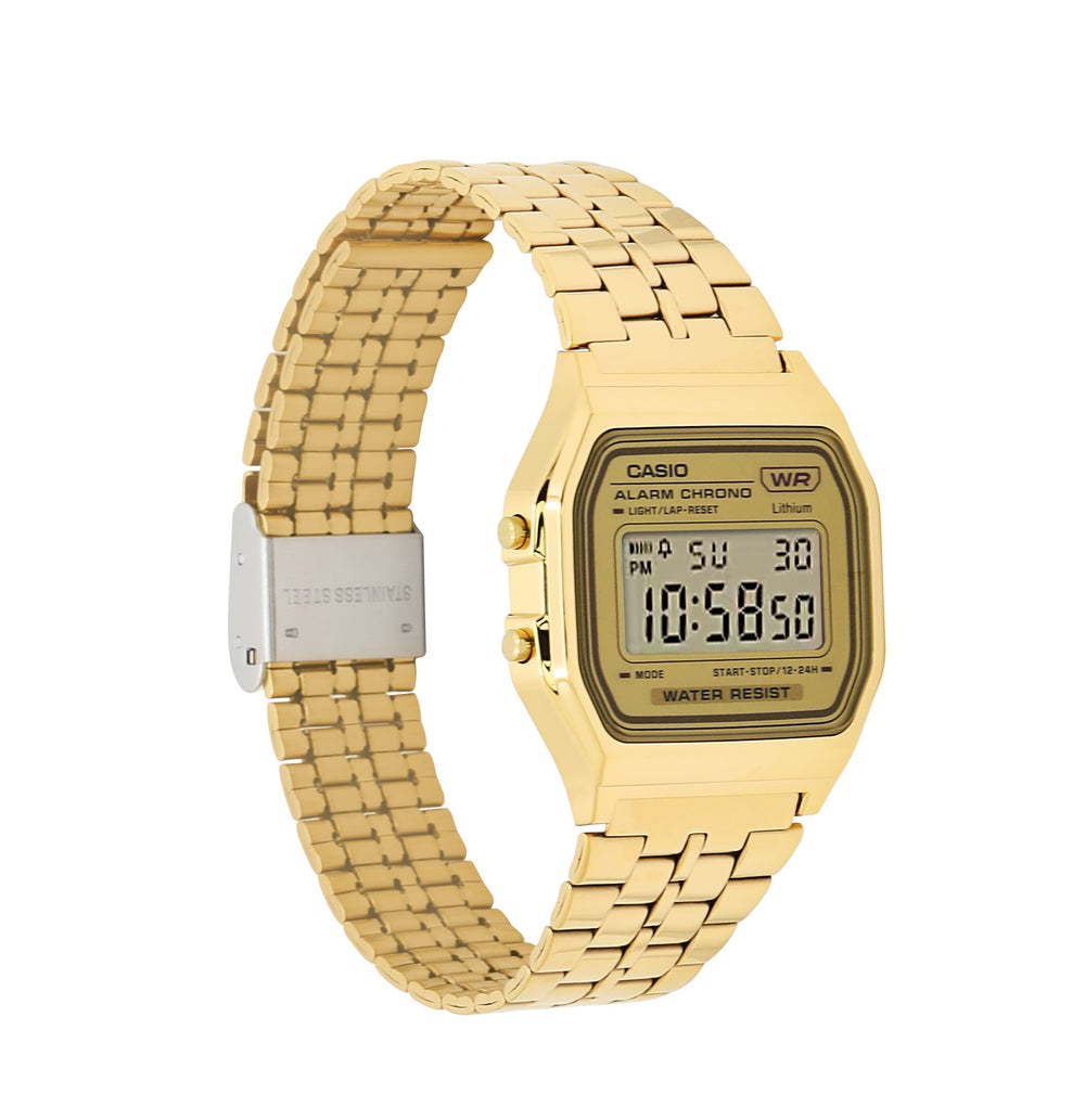 A158WETG-9AVT | Vintage All Gold Metal Watch - Casio