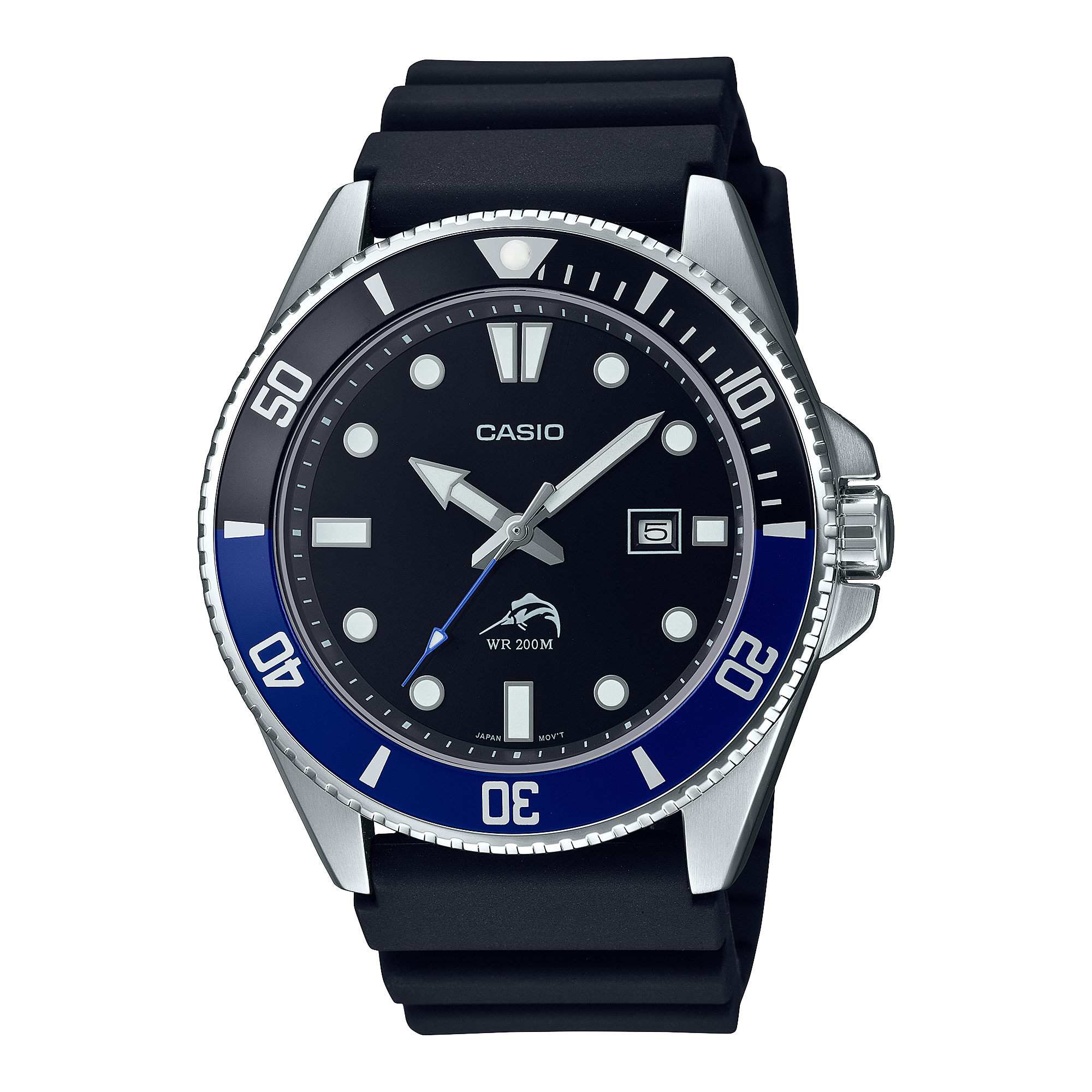 MDV106B-1A1V | Black and Silver Men's Analog Watch - Casio