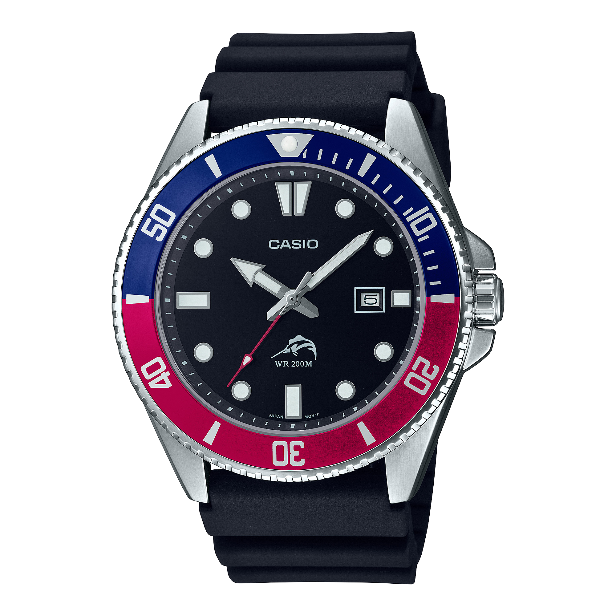 MDV106B-1A2V | Black and Silver Men's Analog Watch - Casio