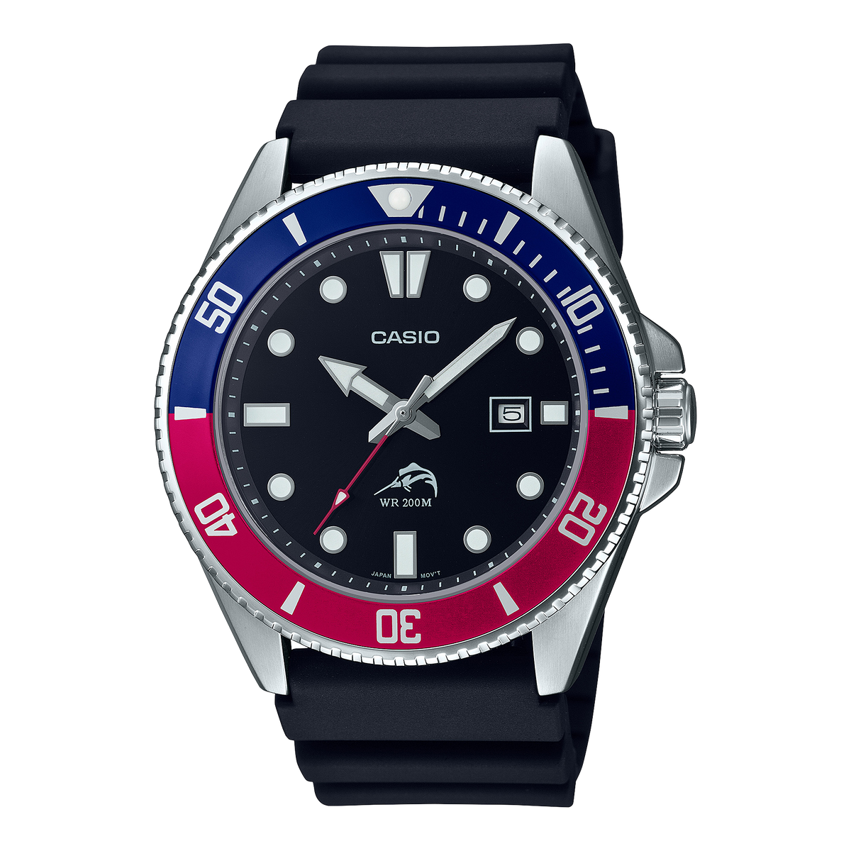 MDV106B-1A2V | Black and Silver Men's Analog Watch - Casio