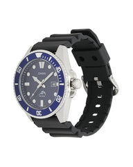 MDV106B-2AV | Black and Royal Blue Men's Analog Watch - Casio