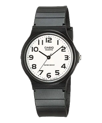 MQ24-7B2 | Black and White Men's Analog Casual Watch - Casio