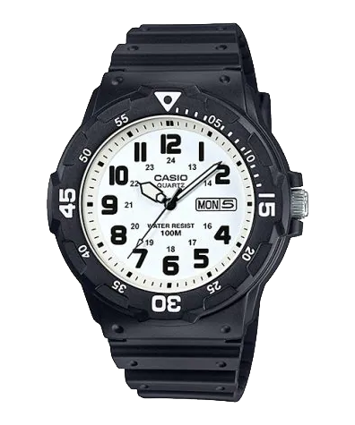 MRW200H-7BV | Black and White Analog Men's Watch - Casio