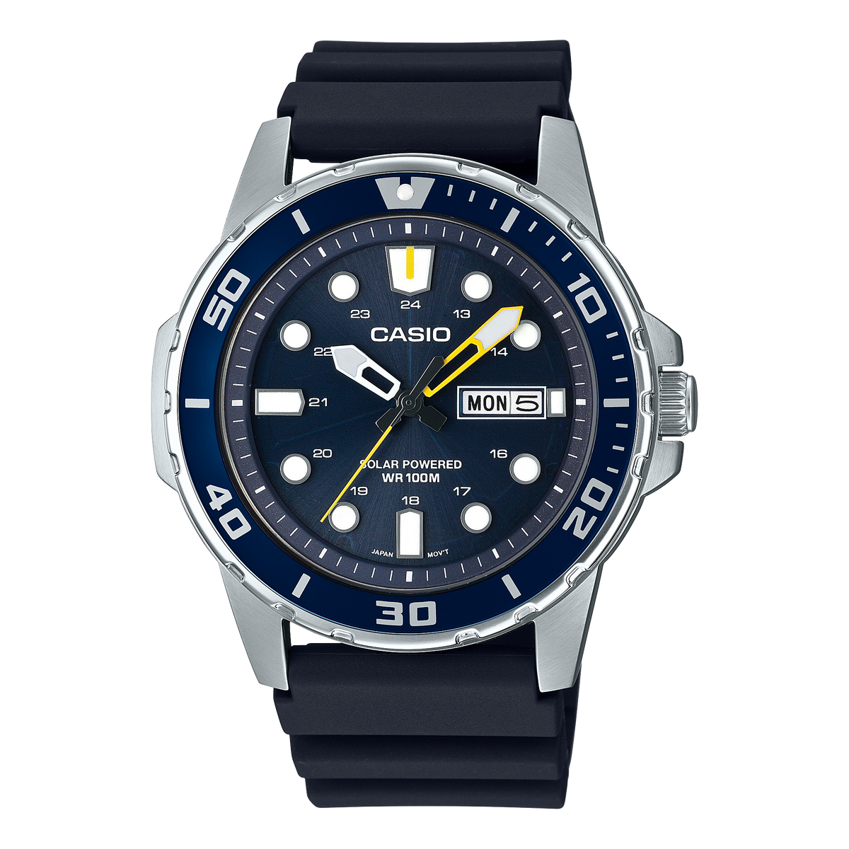 MTPS110-2AV | Diver Inspired Solar Analog Watch - Casio