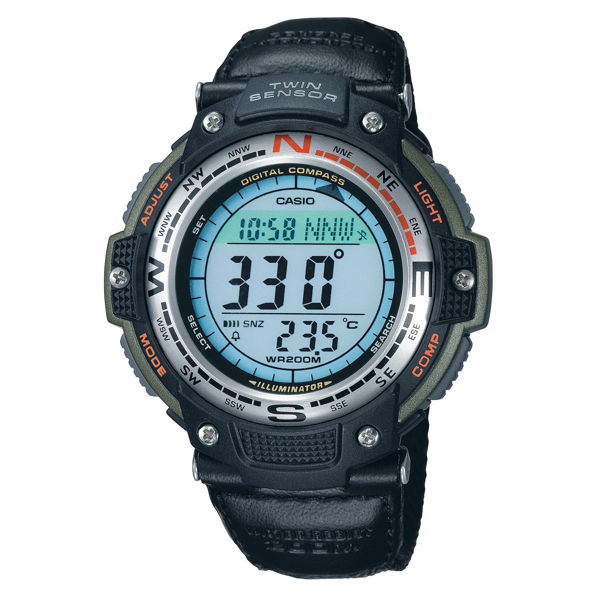 SGW100B-3V | Silver Digital Watch - Casio