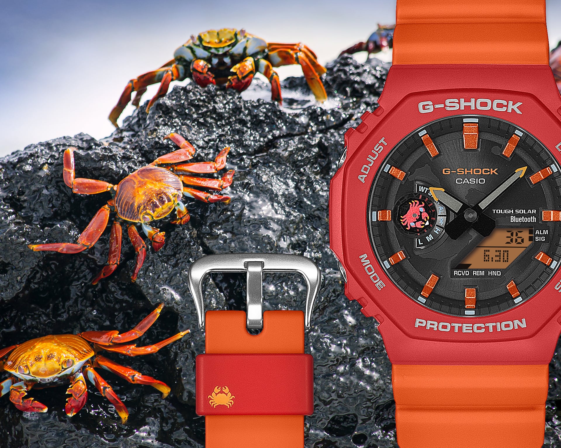 GAB2100DF-4A | G-SHOCK ANALOG-DIGITAL Orange - Casio