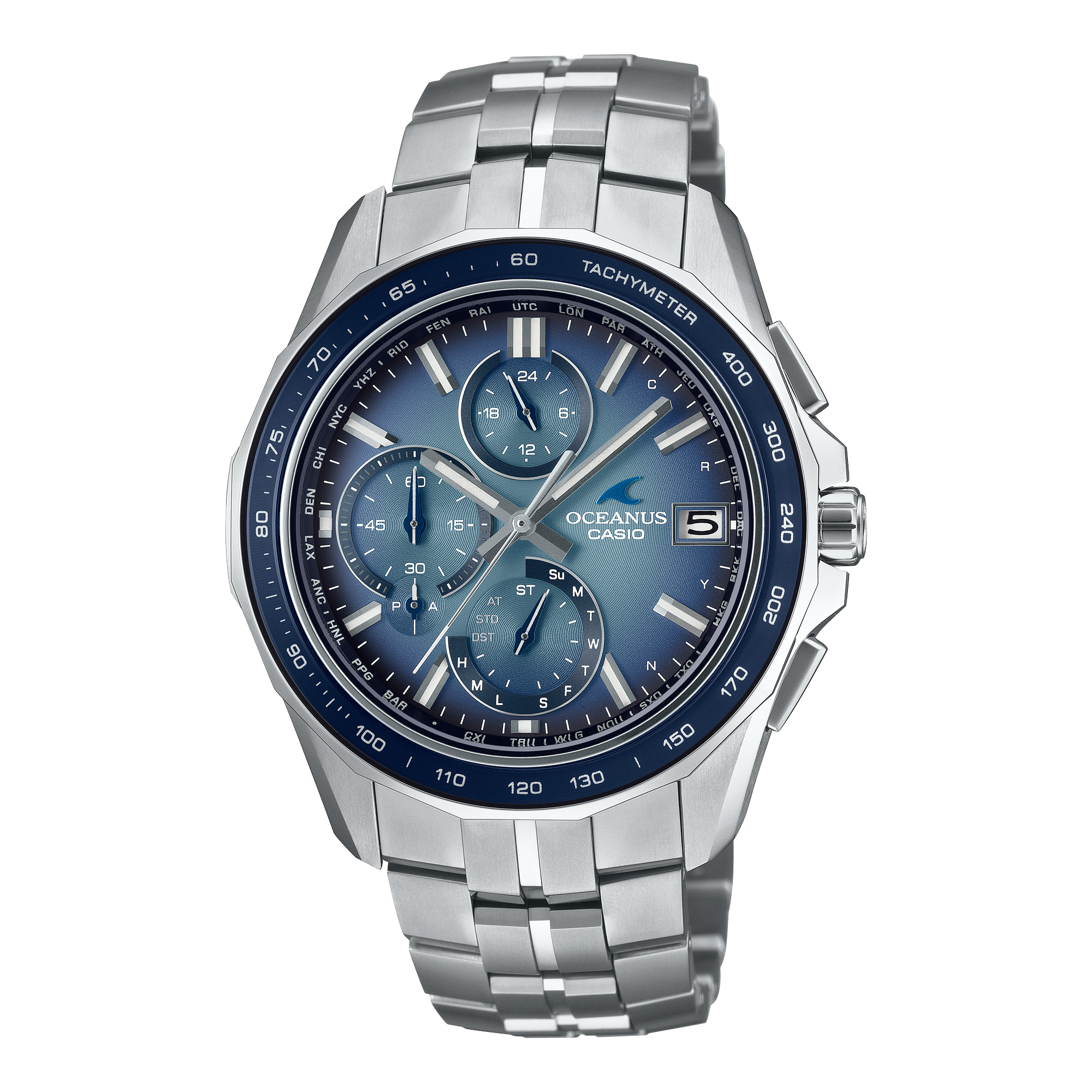 OCWS7000RA2A | OCEANUS Manta Blue, Light blue - Casio
