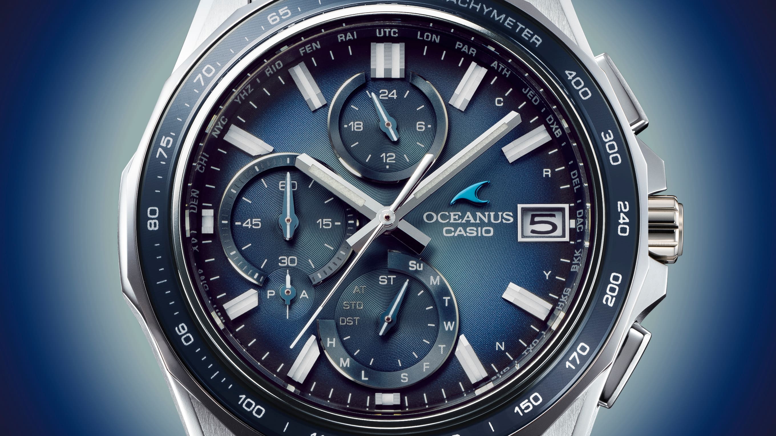 OCWS7000RA2A | OCEANUS Manta Blue, Light blue - Casio