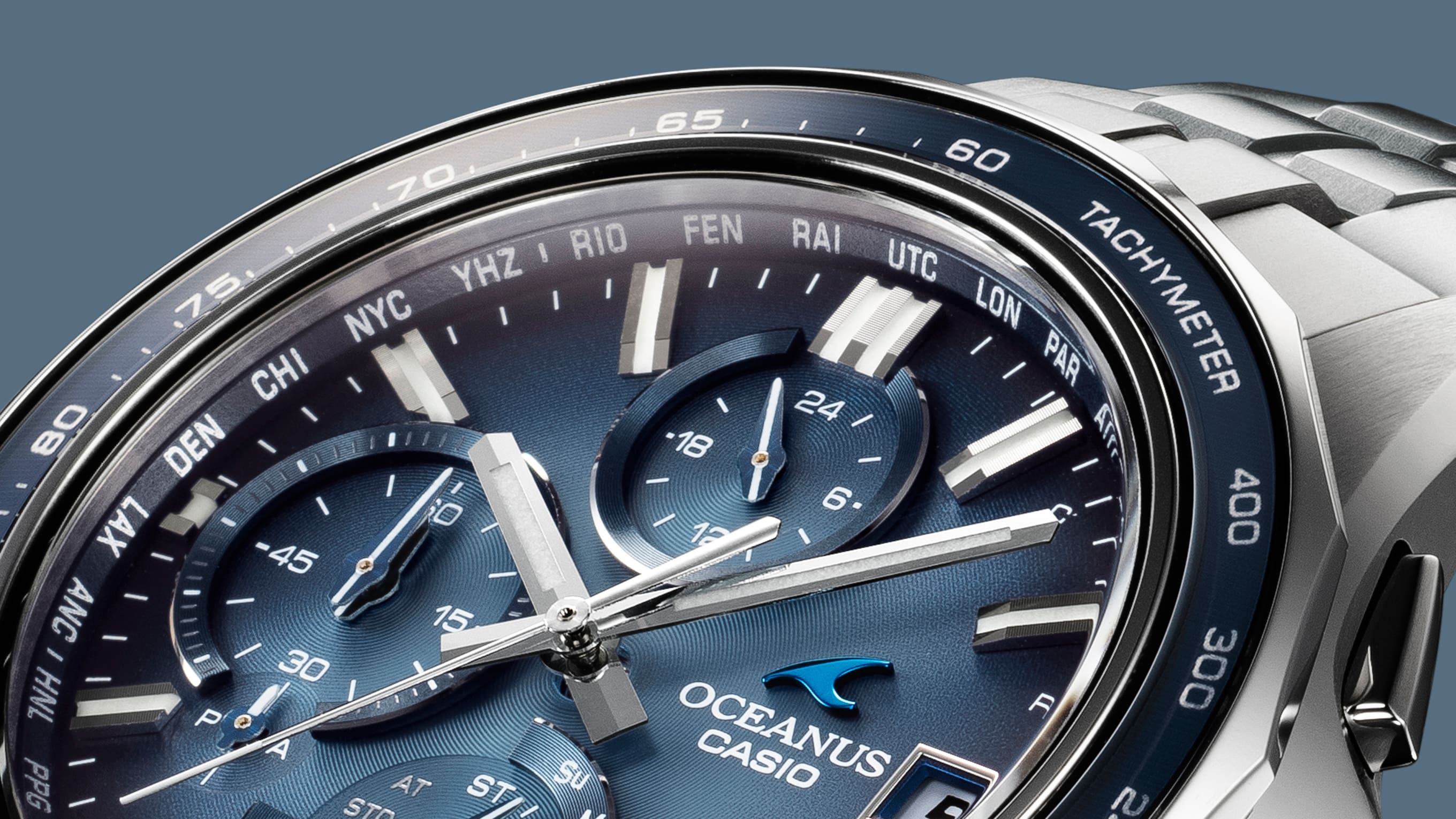 OCWS7000RA2A | OCEANUS Manta Blue, Light blue - Casio