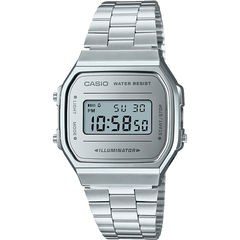 A168WEM-7VT | Vintage Full Silver Metal Watch - Casio