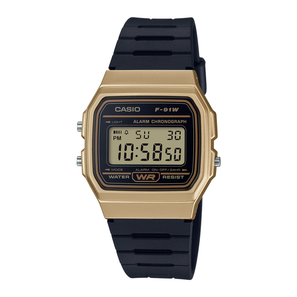 F91WM-9A | Gold and Black Digital Watch - Casio