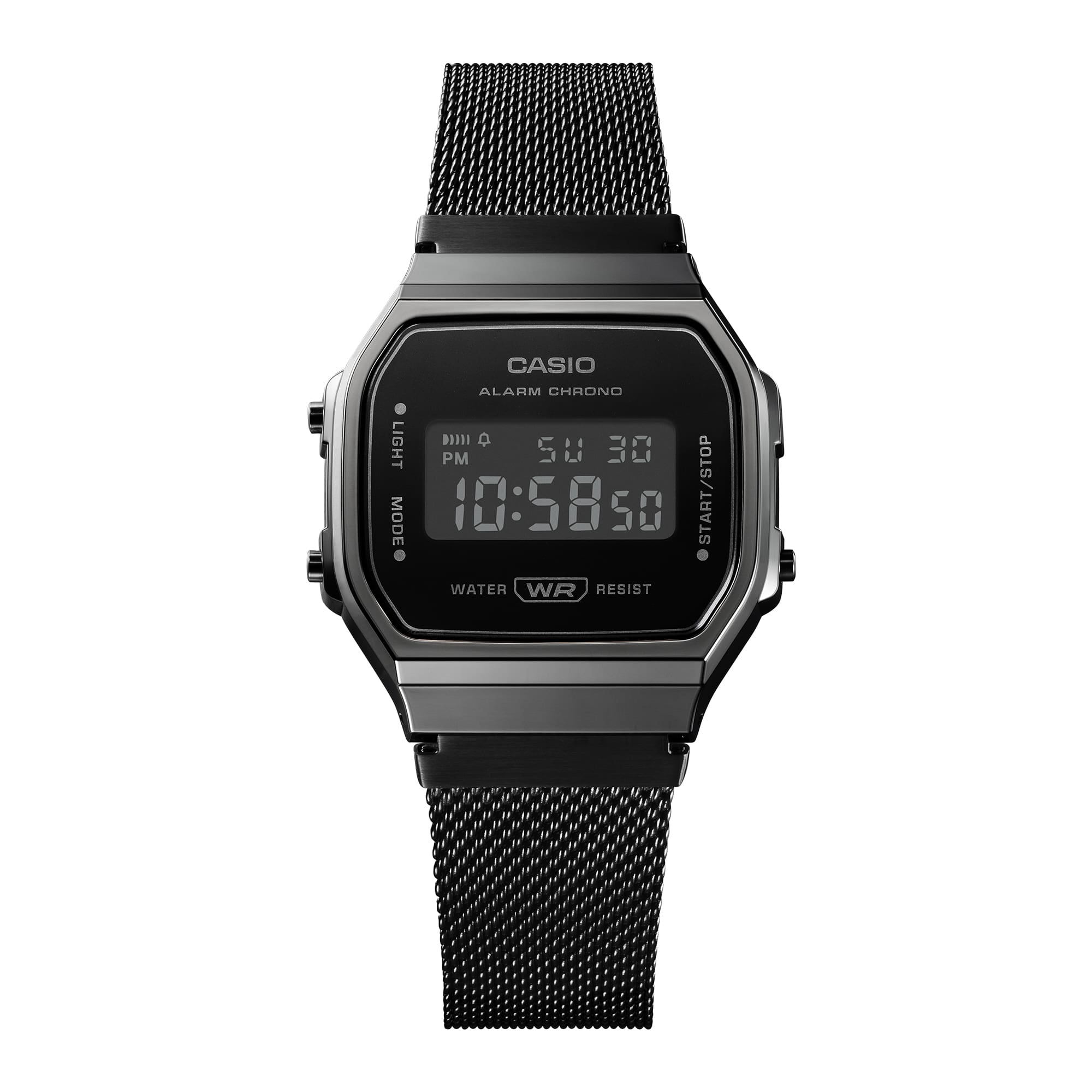 A168WEMB-1BVT | Vintage All Black Digital Watch - Casio