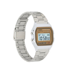 A158WEA-9 | Vintage Silver and Gold Metal Watch - Casio