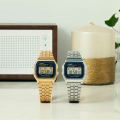 A159WGEA-1VT | Vintage Gold and Black Metal Watch - Casio