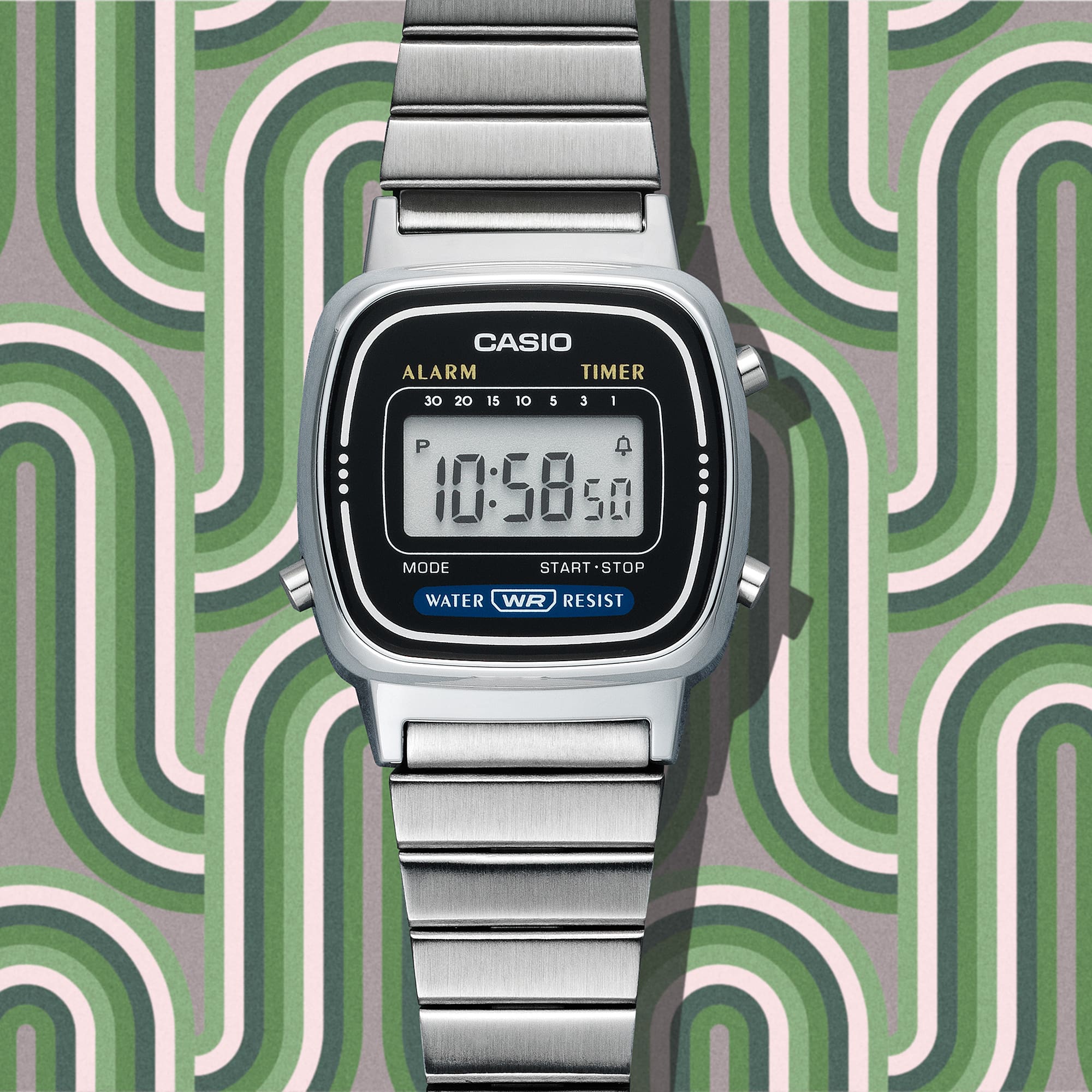 LA670WA-1 | Silver Metal Digital Watch - Casio