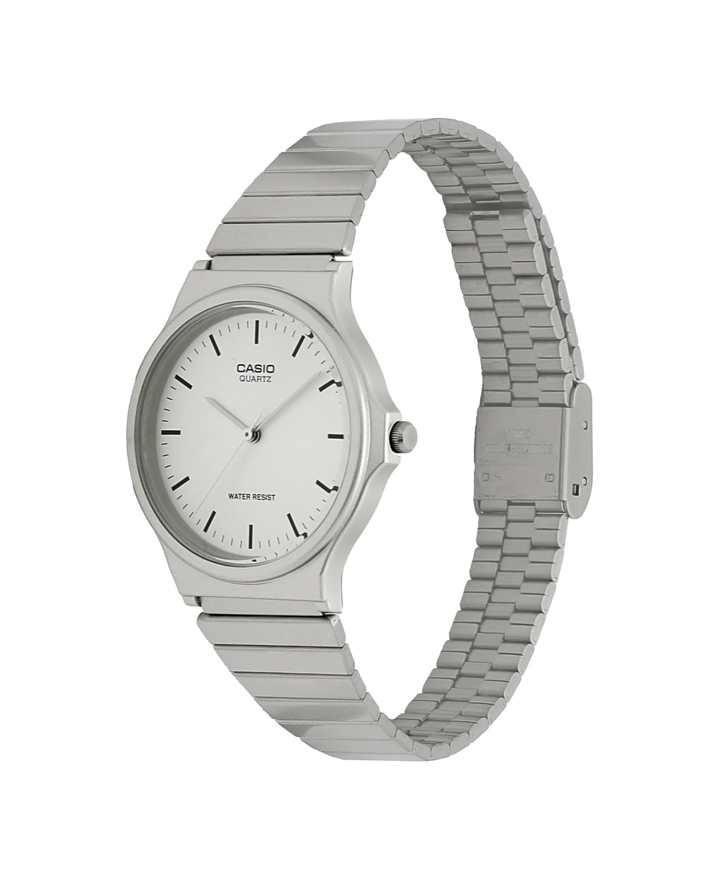 MQ24D-7E | Stainless Steel Men's Analog Water Resistant Watch - Casio