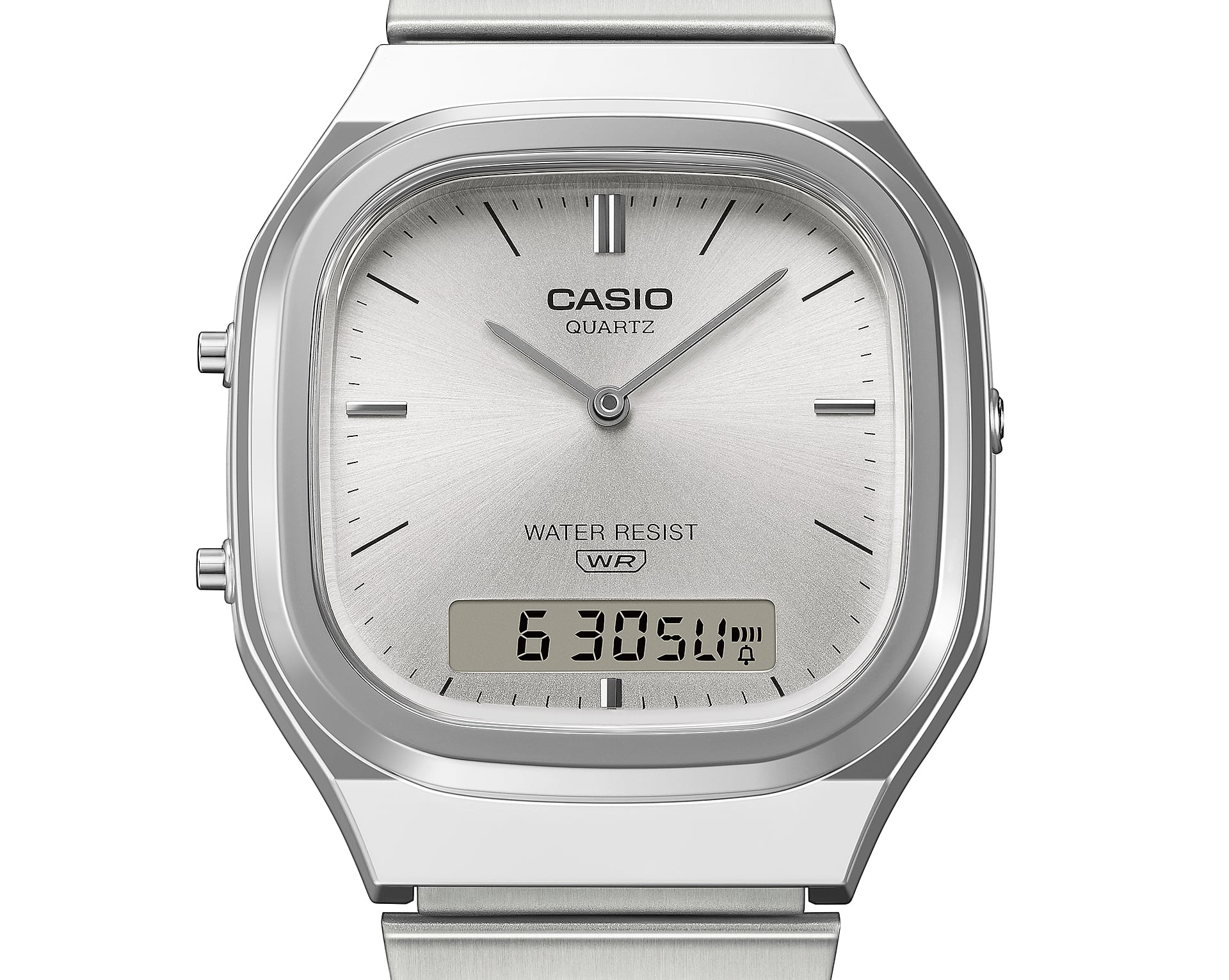 AQ-240E-7A | Vintage Silver Watch with Dual Time - Casio