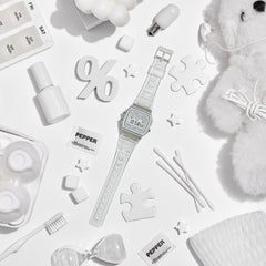 F91WS-7 | White Translucent Digital Watch - Casio