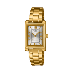 LTP1234PGC-7A | LTP Gold Rectangular Dress Watch - Casio