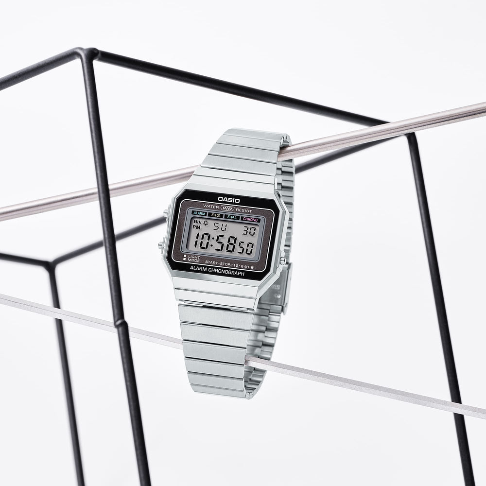 A700W-1A | Vintage Stainless Steel Silver Watch - Casio