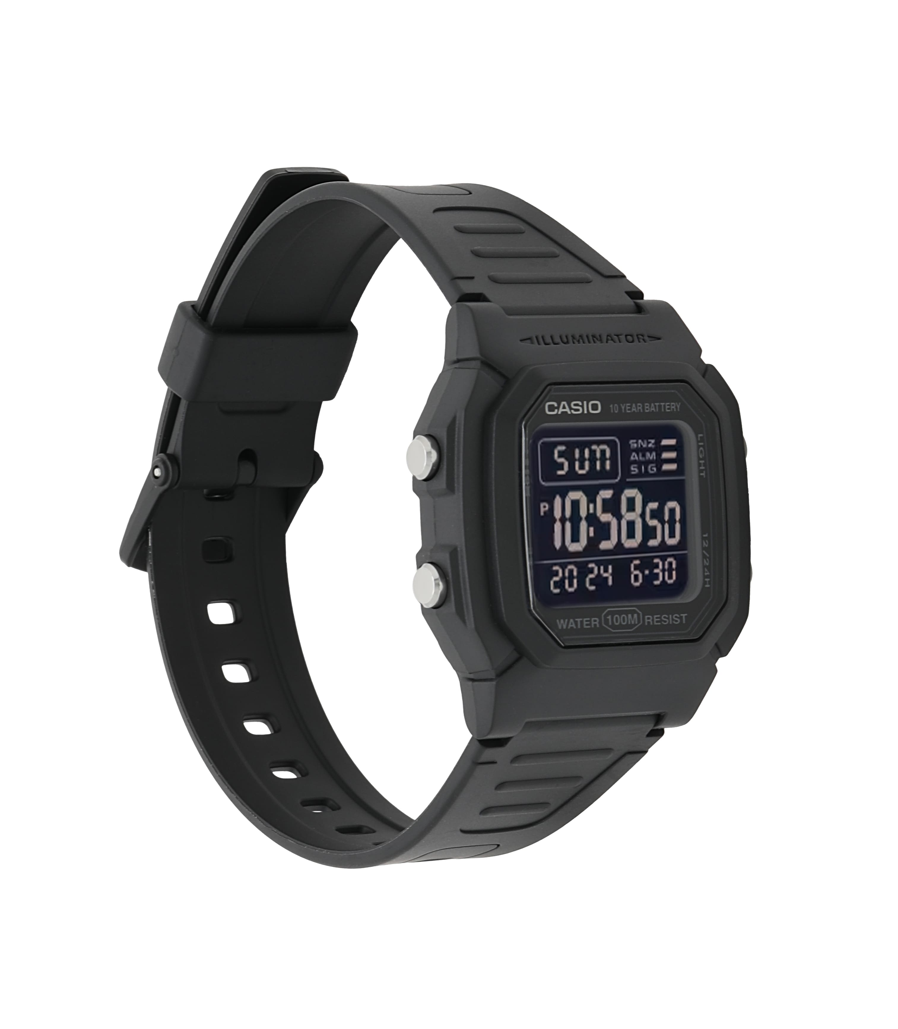 W800H-1BV | Black Digital Watch - Casio