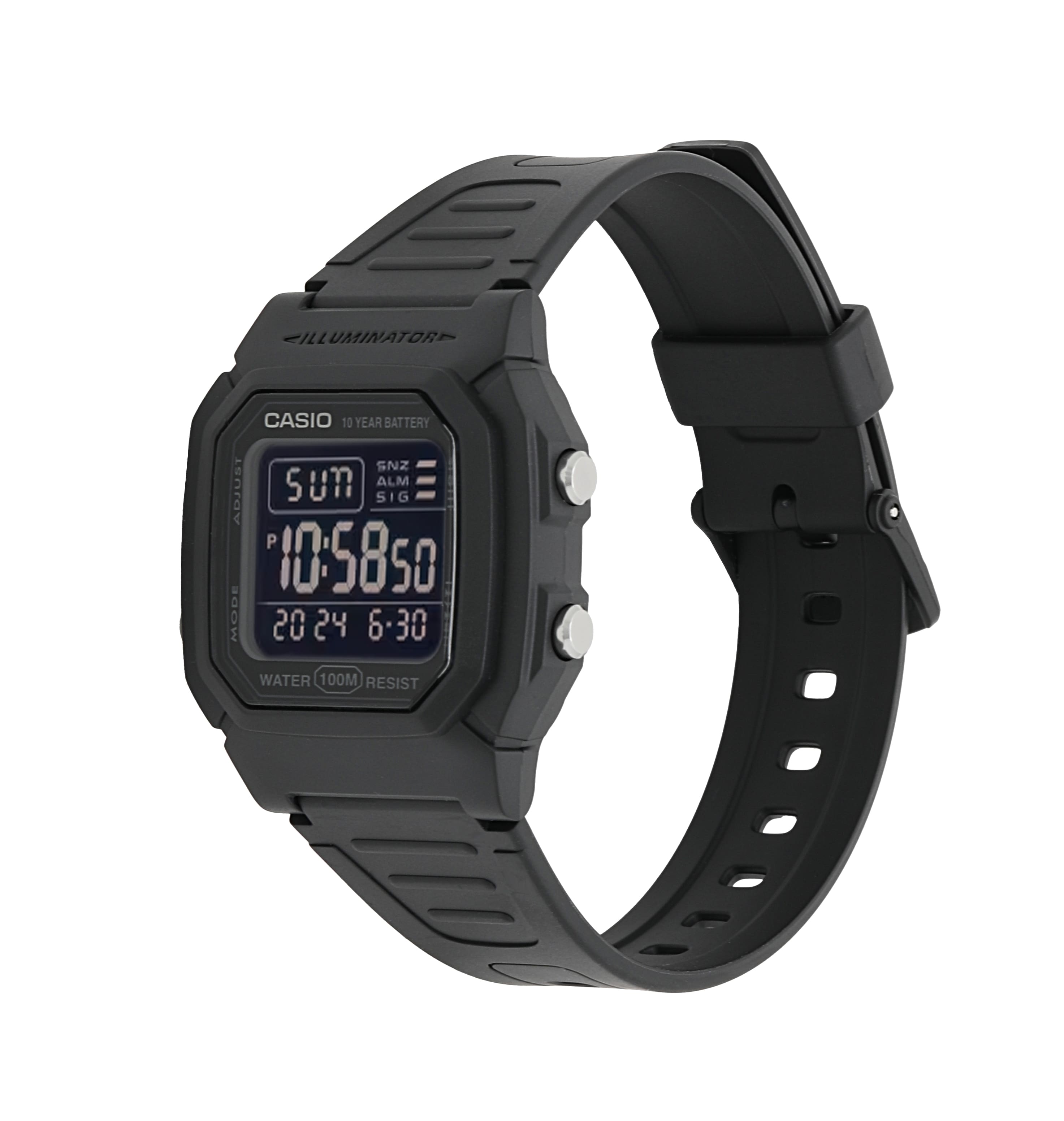 W800H-1BV | Black Digital Watch - Casio