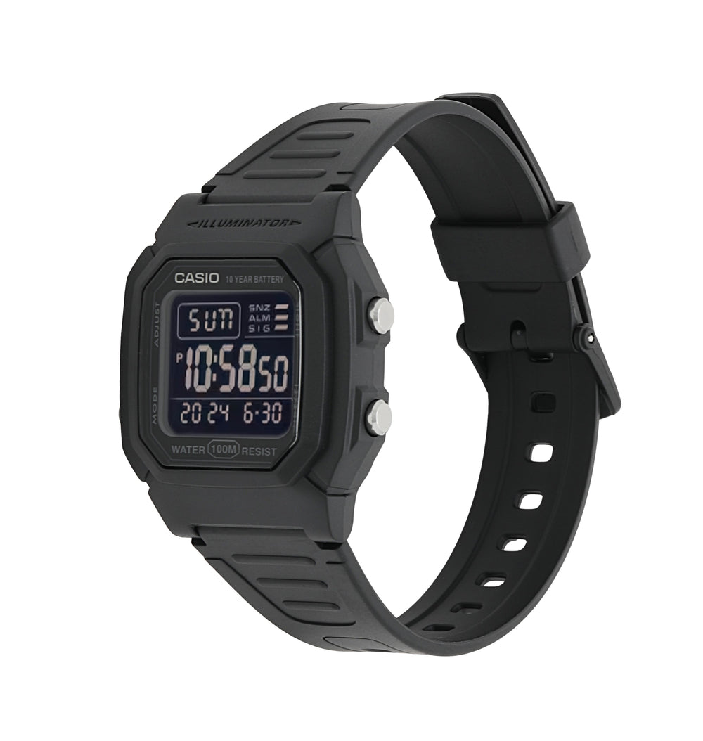 W800H-1BV | Black Digital Watch - Casio