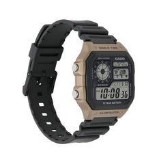 AE1200WH-5AV | Illuminator Black and Brown Digital Watch - Casio