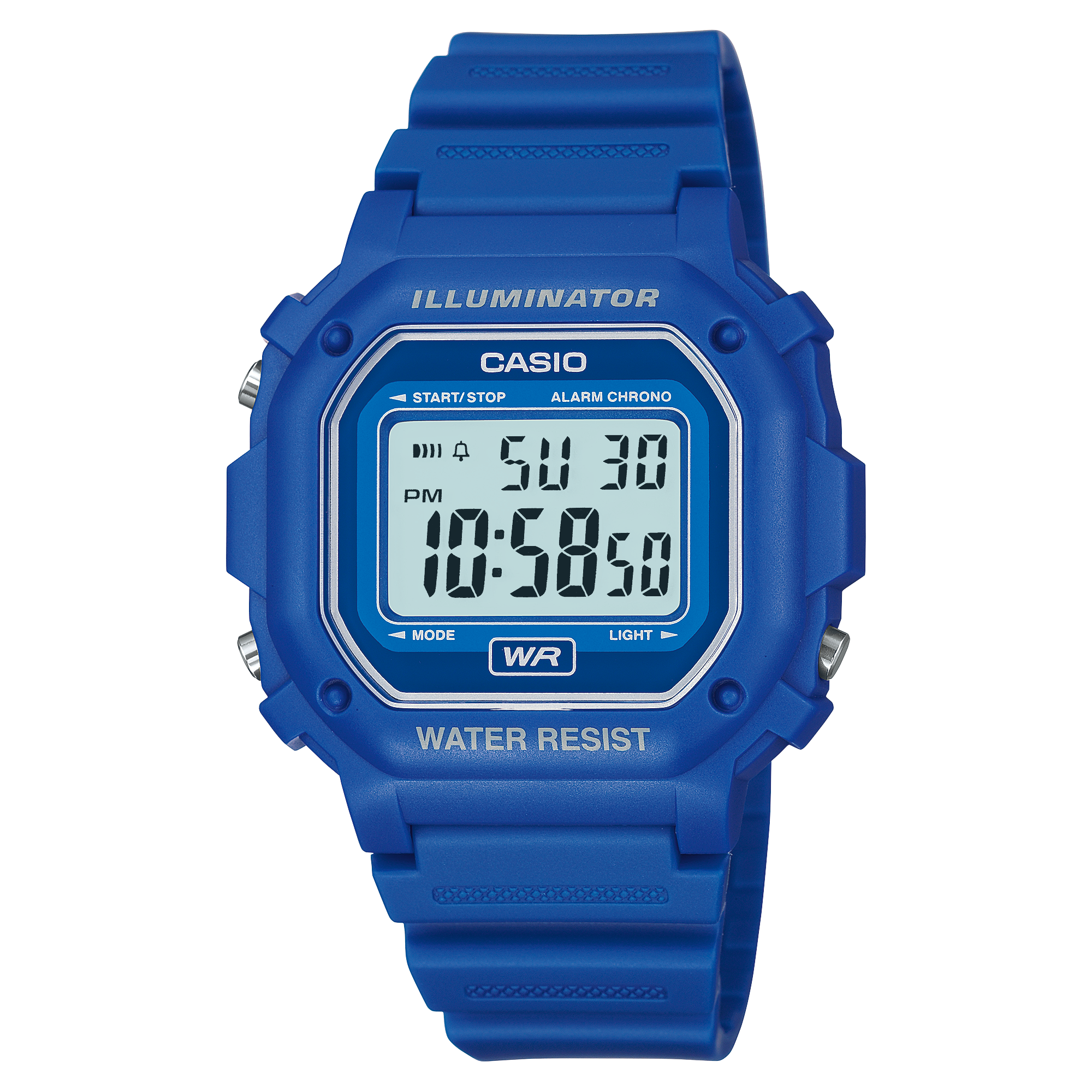 F108WH-2A | All Blue Digital Watch - Casio
