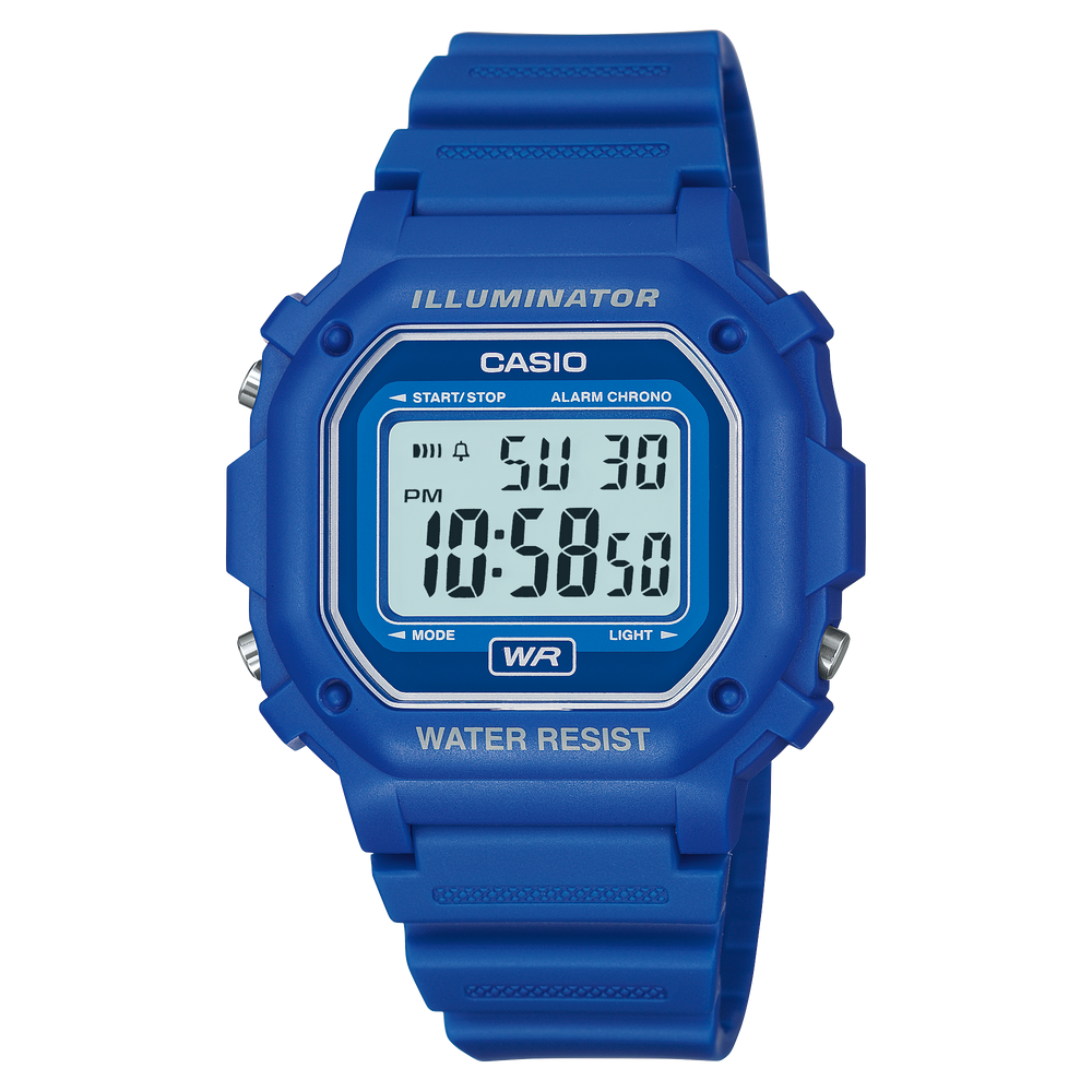 F108WH-2A | All Blue Digital Watch - Casio