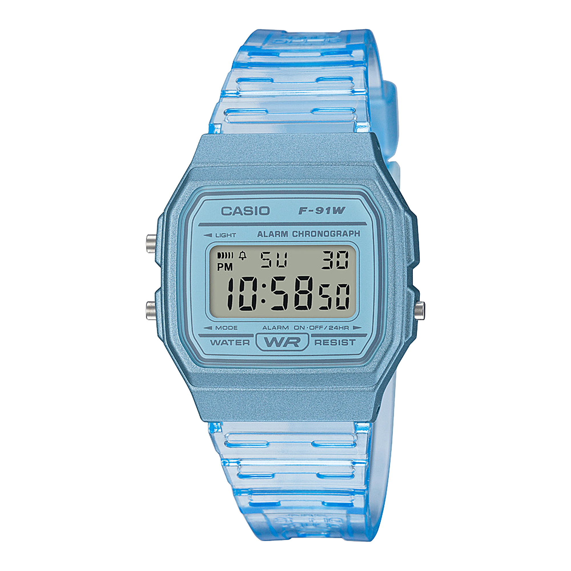 F91WS-2 | Blue Translucent Digital Watch - Casio