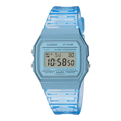 F91WS-2 | Blue Translucent Digital Watch - Casio